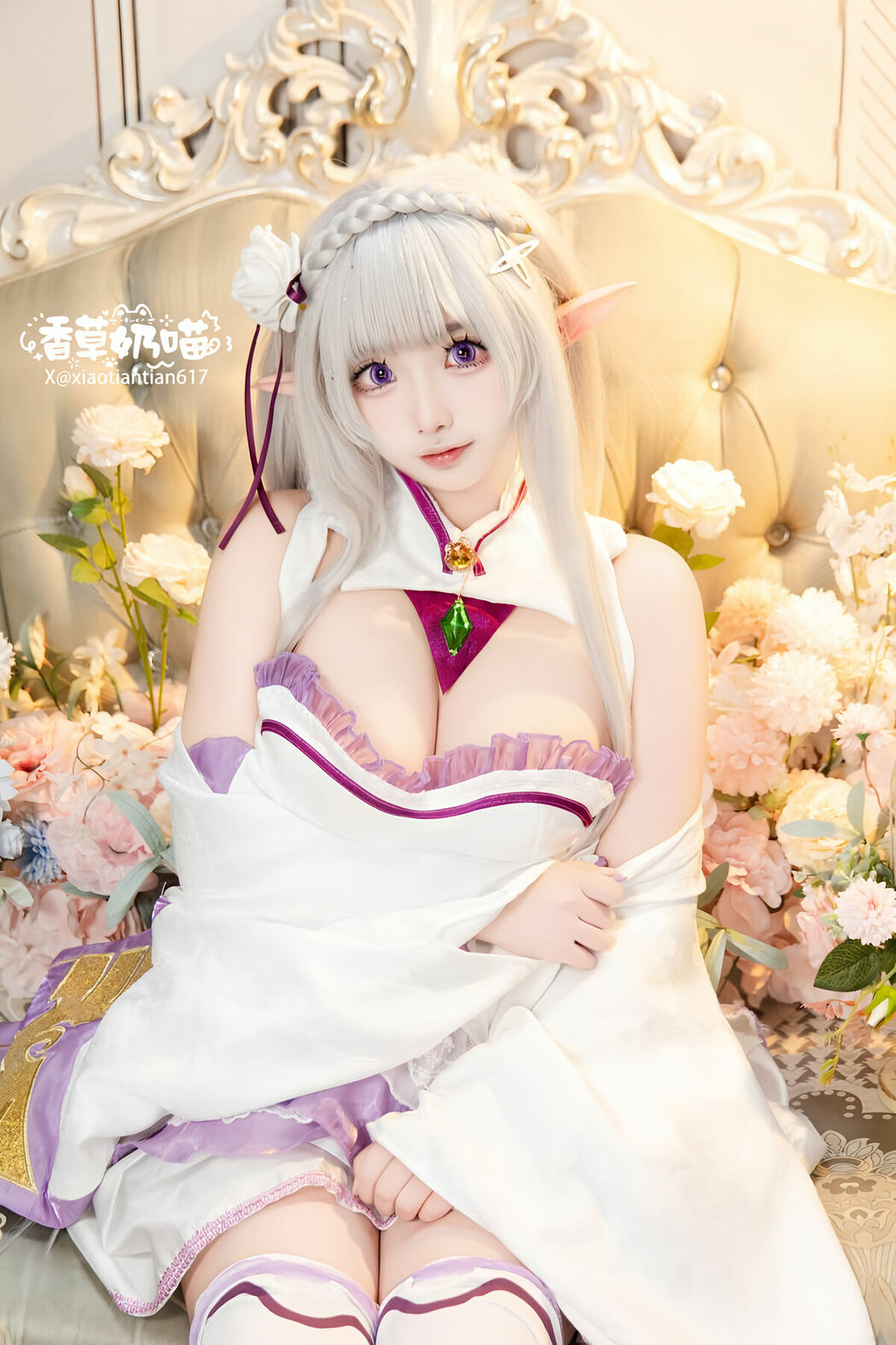 Coser@香草奶喵 – 爱蜜莉雅 情人节 Part03 (51P)