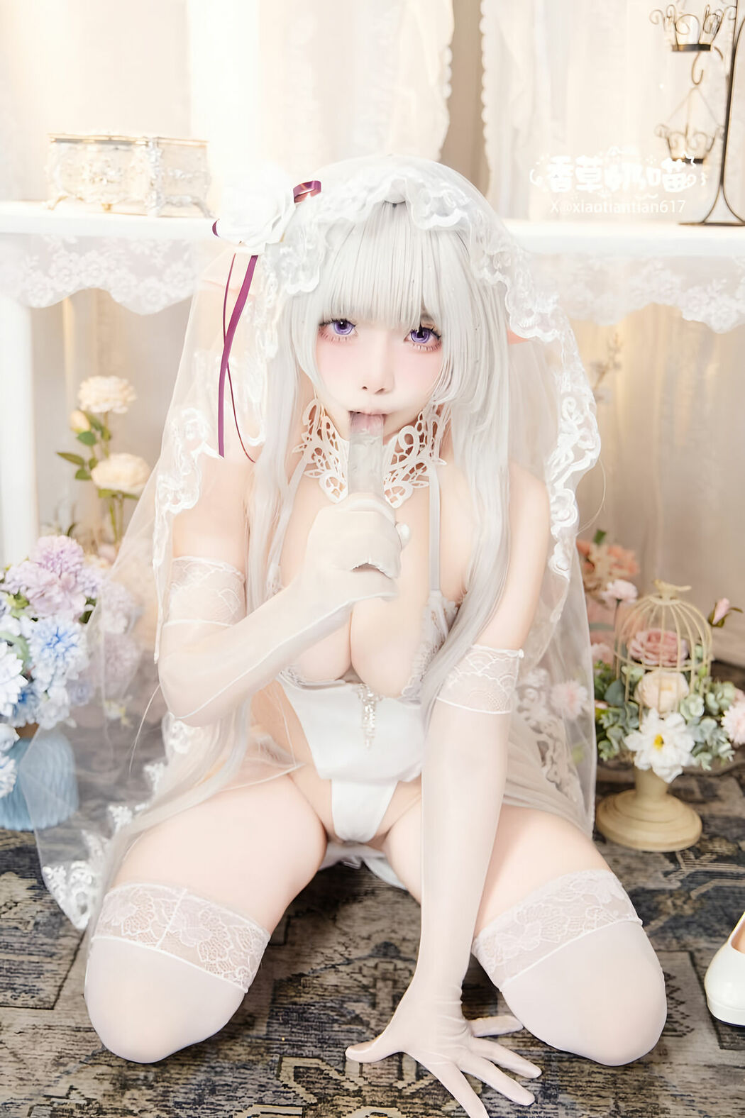 Coser@香草奶喵 – 爱蜜莉雅 情人节 Part02 (51P)