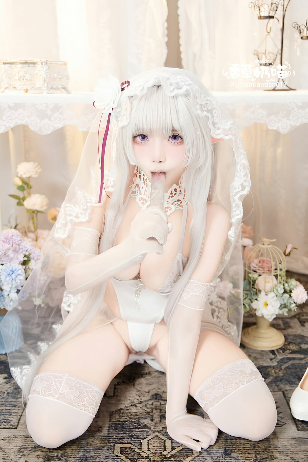 Coser@香草奶喵 – 爱蜜莉雅 情人节 Part02 (51P)