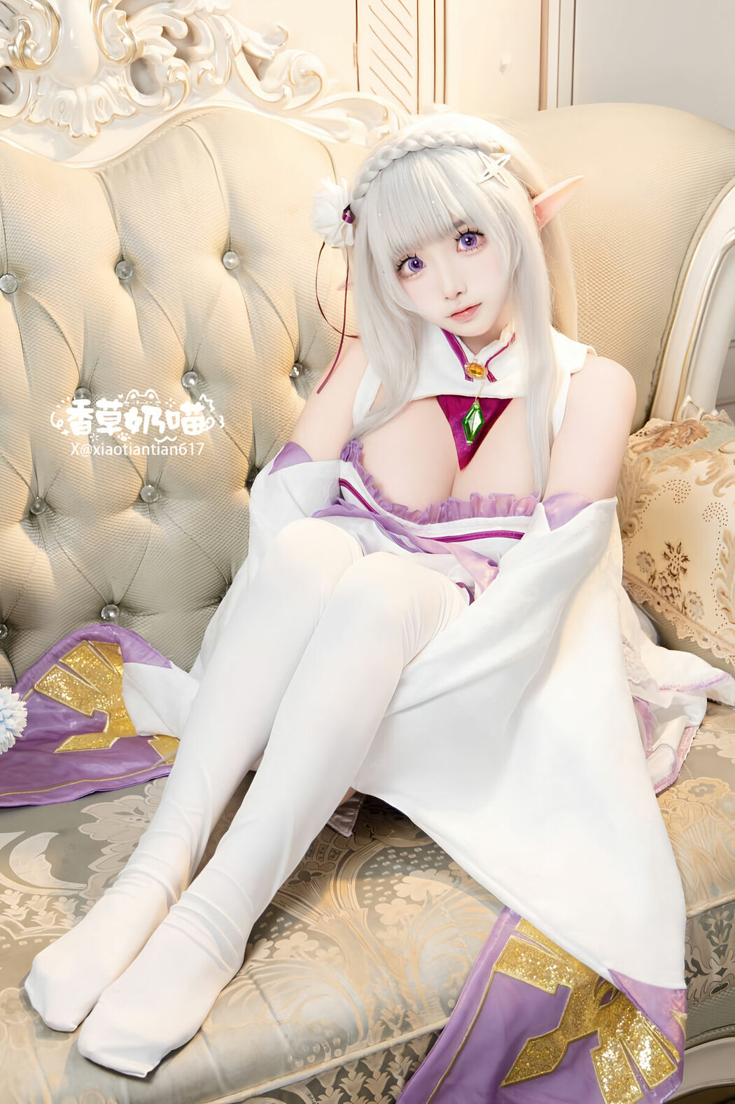 Coser@香草奶喵 – 爱蜜莉雅 情人节 Part02 (51P)