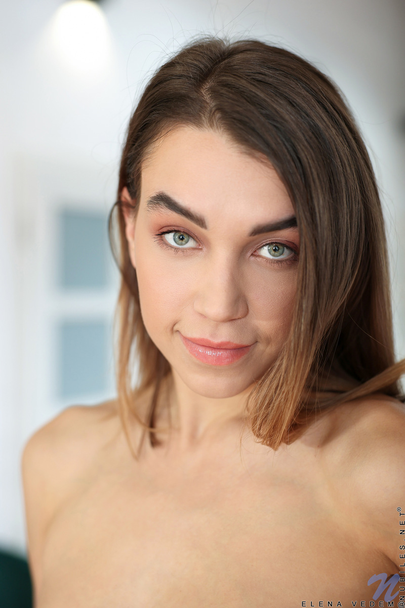 Elena Vedem Naked Except For Her High Heels And A Fuck Me Smile