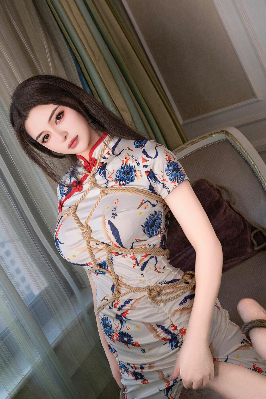 内购无水印 Can Bao 灿宝 – 秀人网模特 捆绑 Part01 (49P)