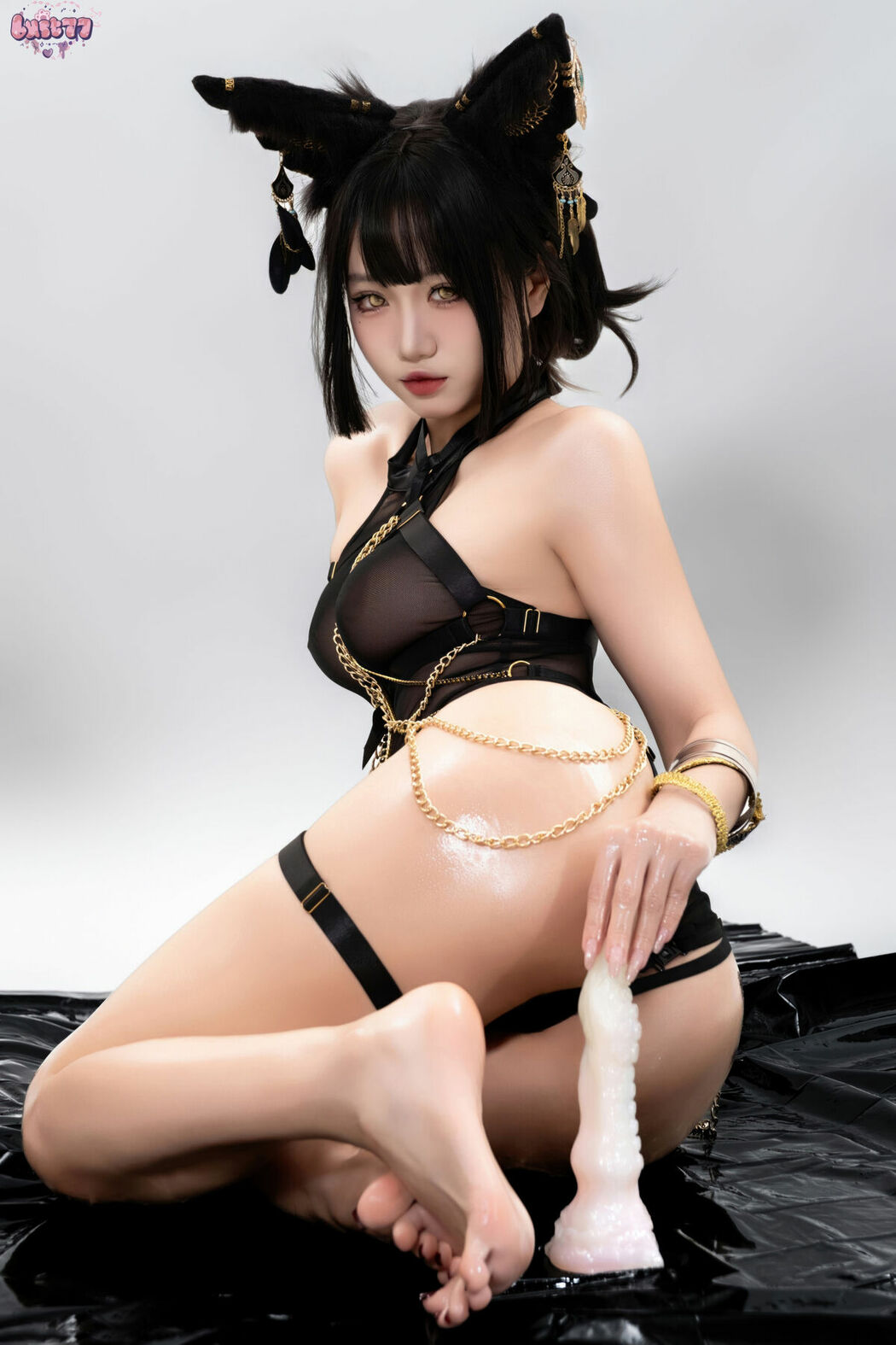Coser@柒柒要乖哦 – 黑-阿努比斯 Part01 (57P)