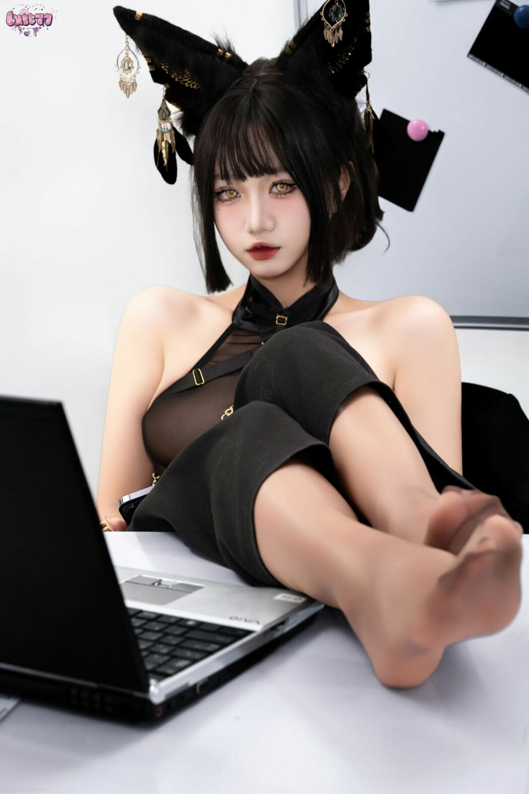 Coser@柒柒要乖哦 – 黑-阿努比斯 Part02 (57P)