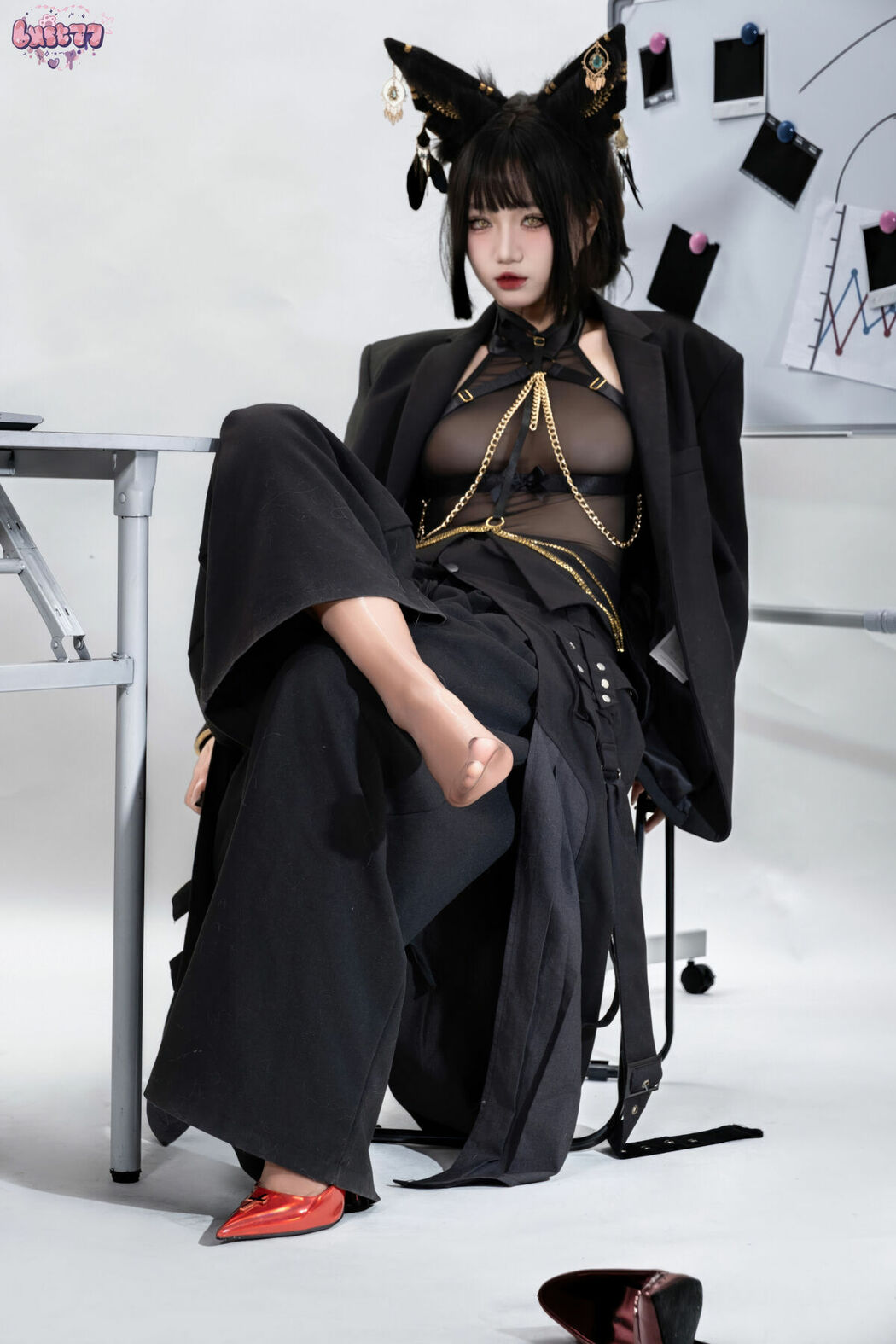 Coser@柒柒要乖哦 – 黑-阿努比斯 Part02 (57P)