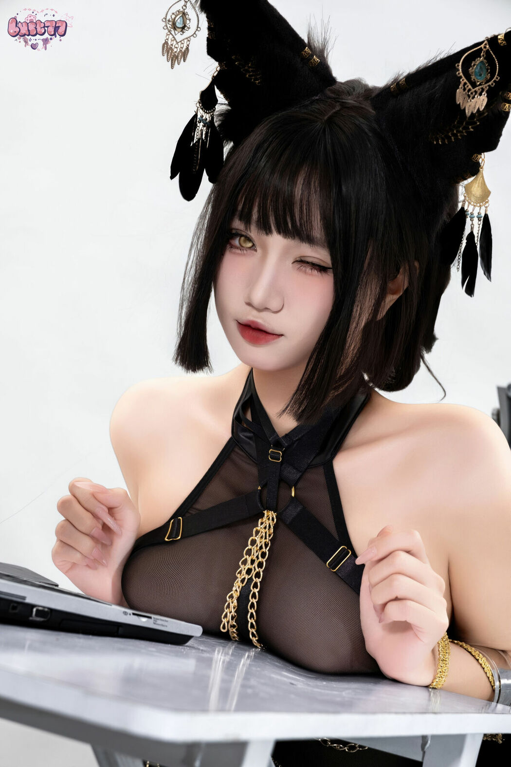 Coser@柒柒要乖哦 – 黑-阿努比斯 Part02 (57P)