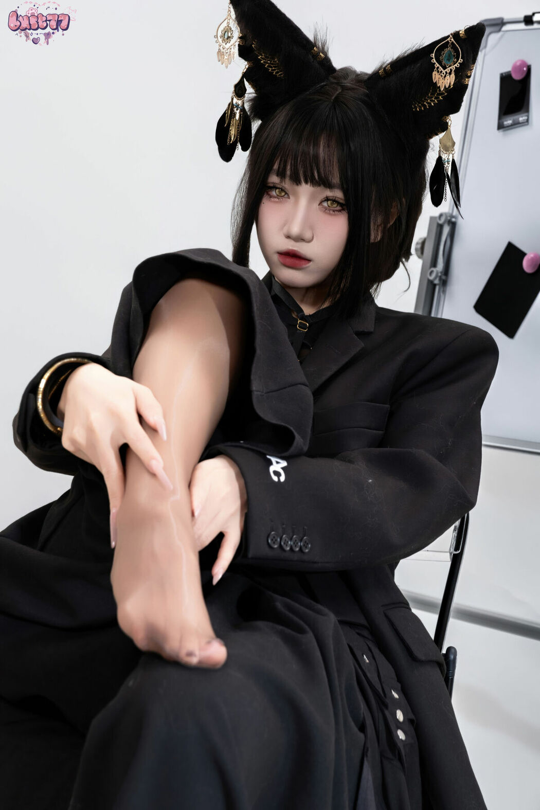 Coser@柒柒要乖哦 – 黑-阿努比斯 Part01 (57P)