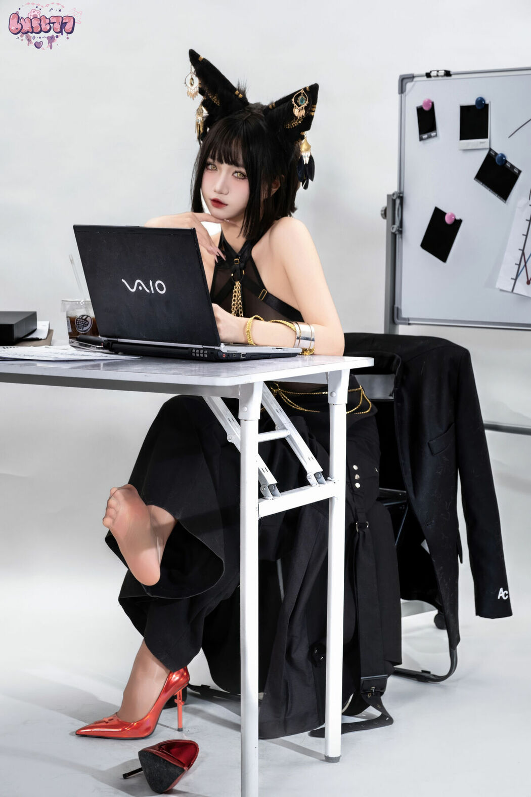 Coser@柒柒要乖哦 – 黑-阿努比斯 Part02 (57P)