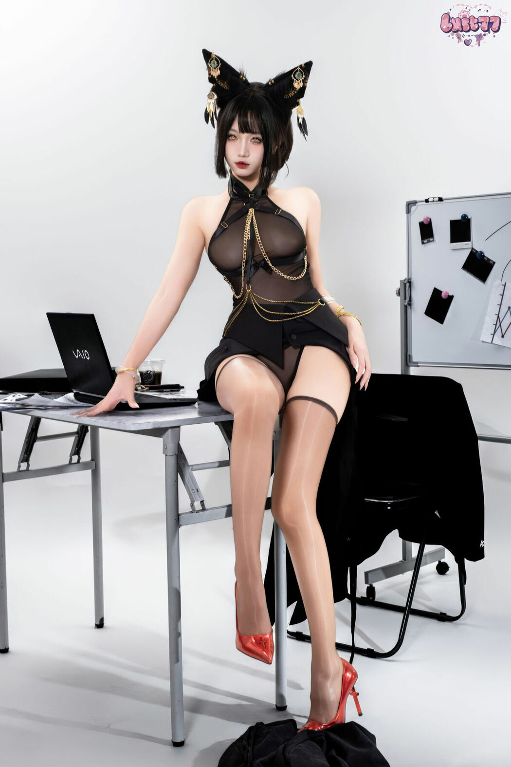 Coser@柒柒要乖哦 – 黑-阿努比斯 Part02 (57P)