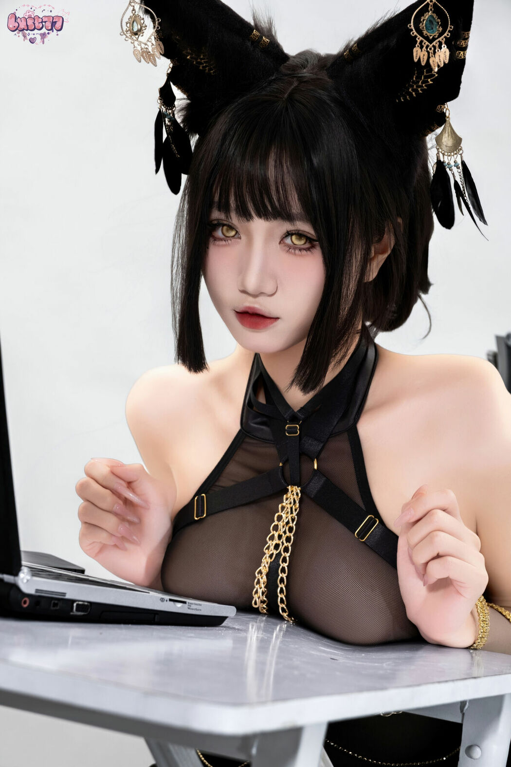 Coser@柒柒要乖哦 – 黑-阿努比斯 Part02 (57P)