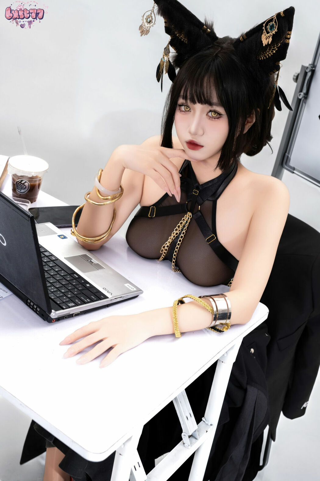 Coser@柒柒要乖哦 – 黑-阿努比斯 Part02 (57P)