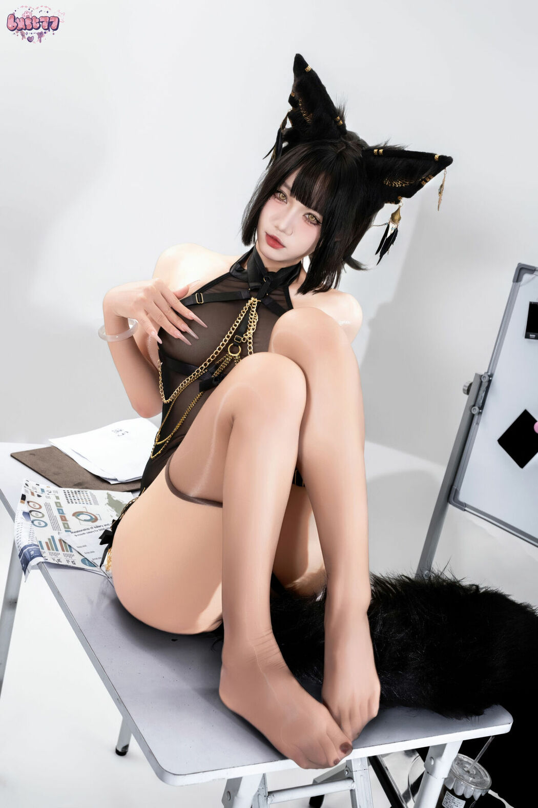 Coser@柒柒要乖哦 – 黑-阿努比斯 Part03 (57P)