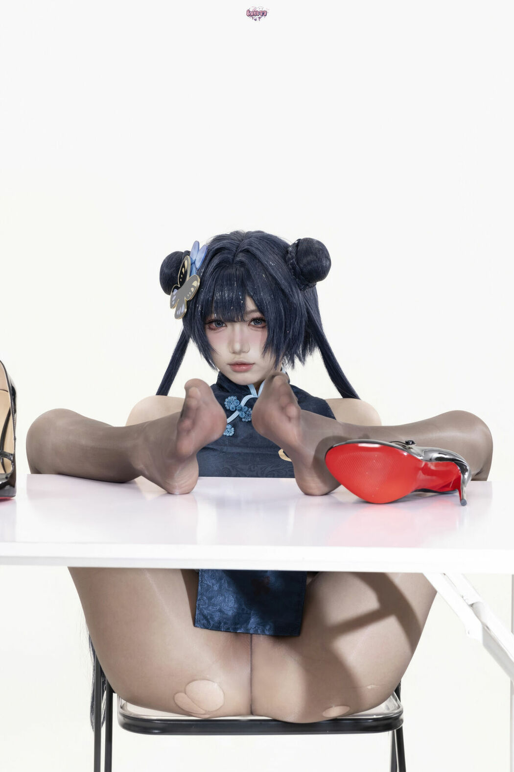 Coser@柒柒要乖哦 – 蔚蓝档案 妃咲原皮 Part02 (49P)