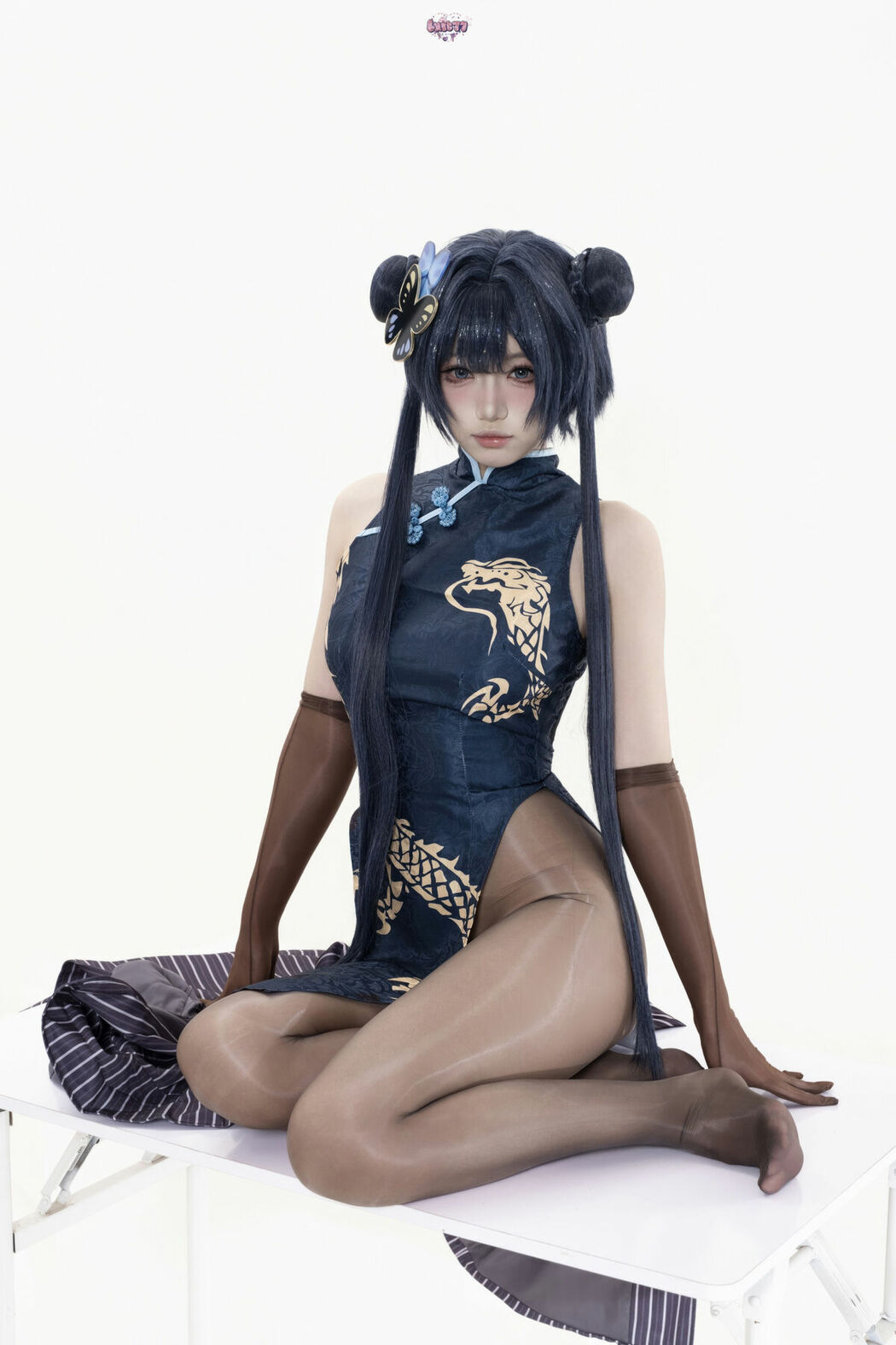 Coser@柒柒要乖哦 – 蔚蓝档案 妃咲原皮 Part02 (49P)