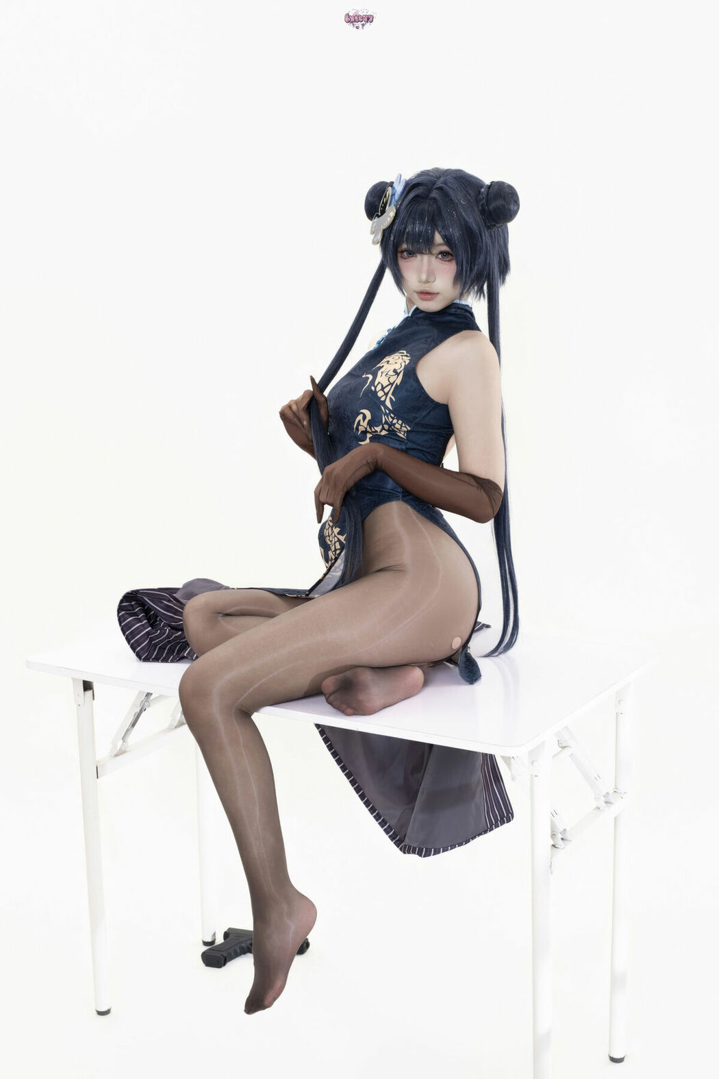 Coser@柒柒要乖哦 – 蔚蓝档案 妃咲原皮 Part02 (49P)