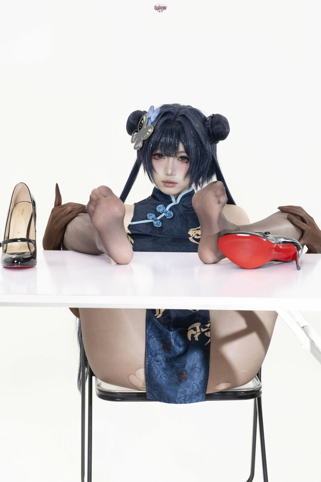 Coser@柒柒要乖哦 – 蔚蓝档案 妃咲原皮 Part02 (49P)