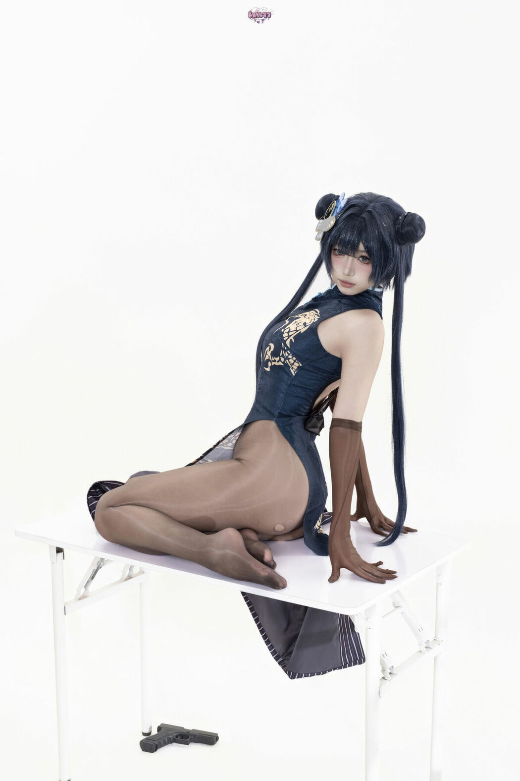 Coser@柒柒要乖哦 – 蔚蓝档案 妃咲原皮 Part02 (49P)