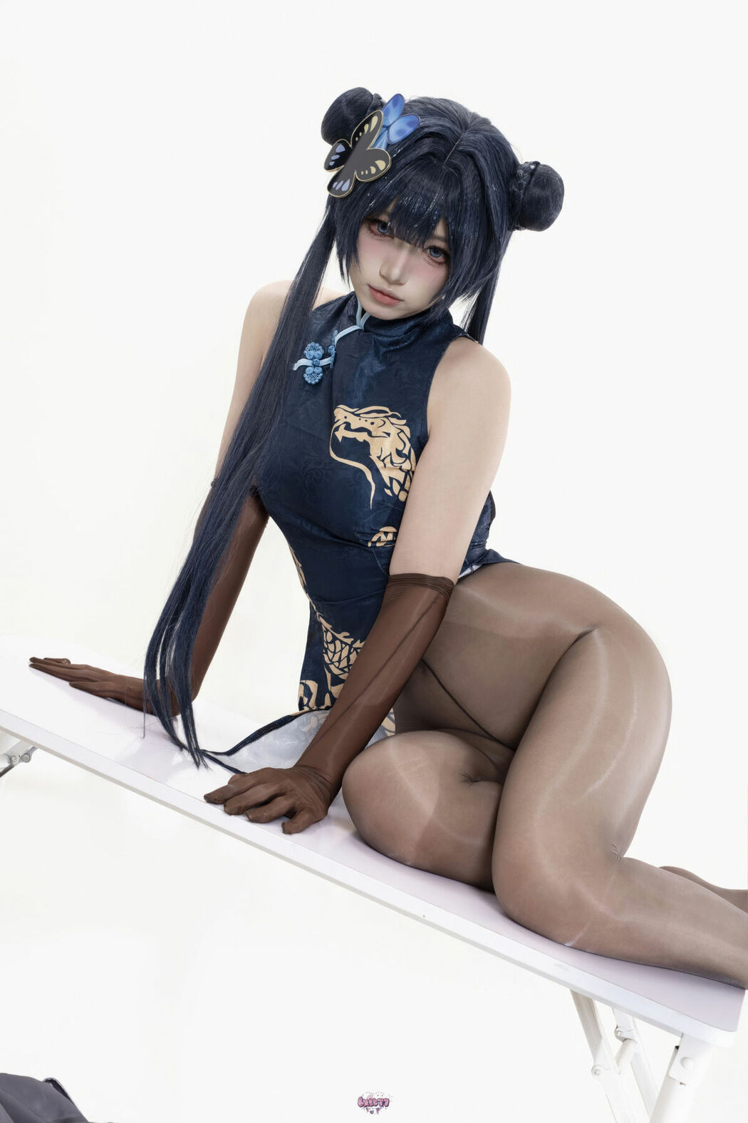 Coser@柒柒要乖哦 – 蔚蓝档案 妃咲原皮 Part02 (49P)