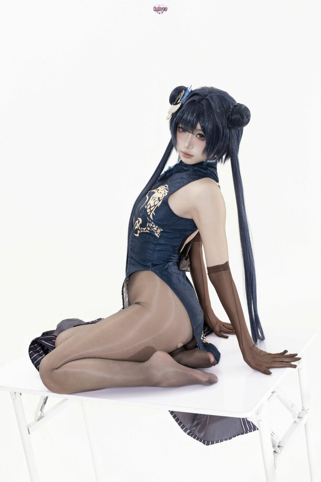 Coser@柒柒要乖哦 – 蔚蓝档案 妃咲原皮 Part02 (49P)