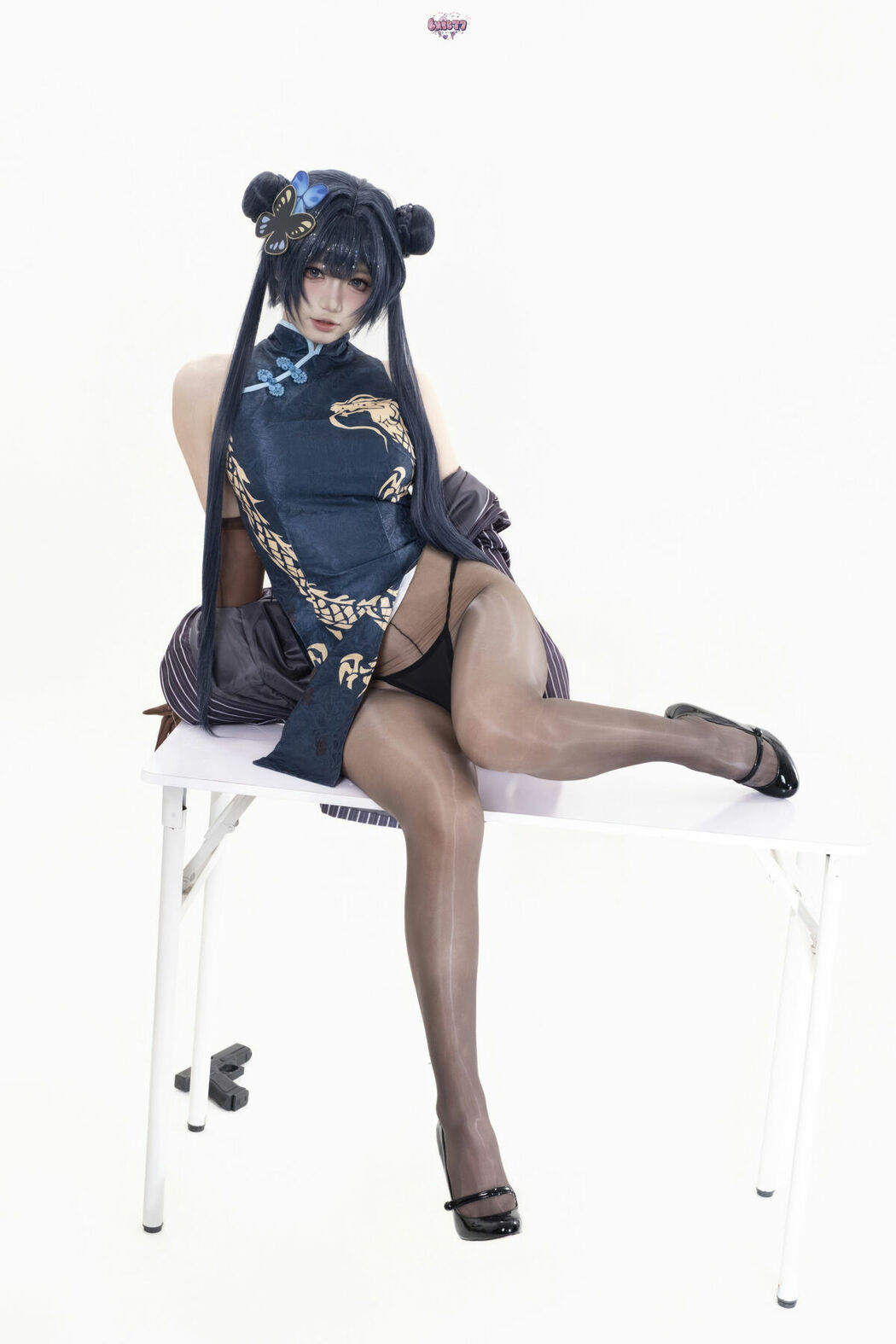 Coser@柒柒要乖哦 – 蔚蓝档案 妃咲原皮 Part02 (49P)