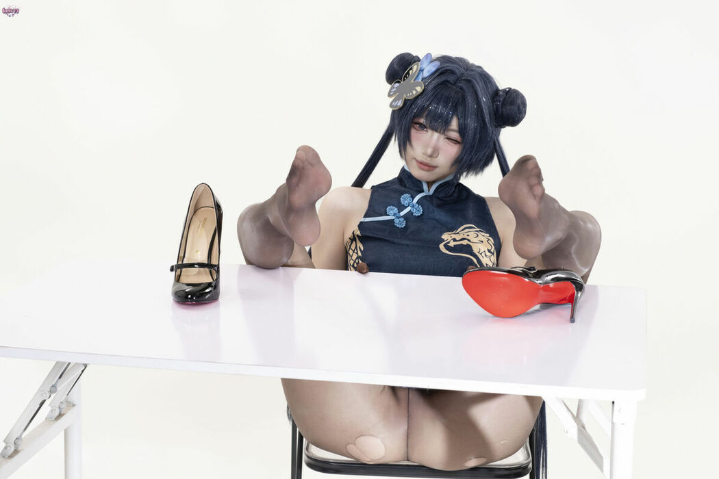 Coser@柒柒要乖哦 – 蔚蓝档案 妃咲原皮 Part02 (49P)