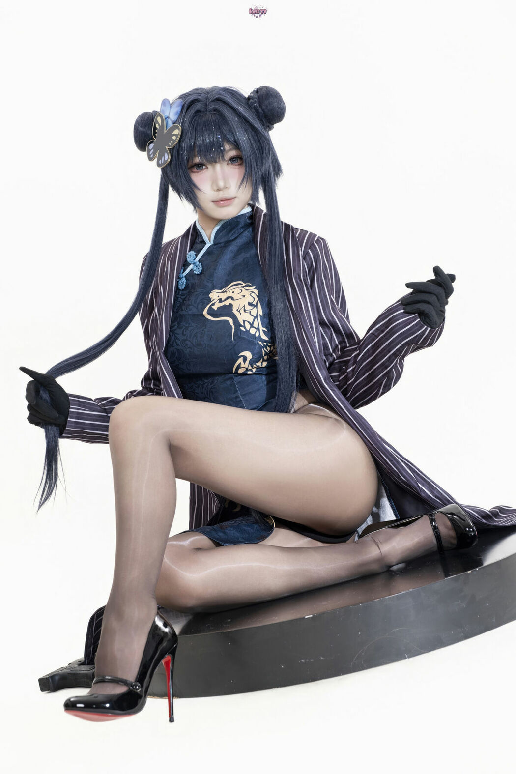 Coser@柒柒要乖哦 – 蔚蓝档案 妃咲原皮 Part02 (49P)