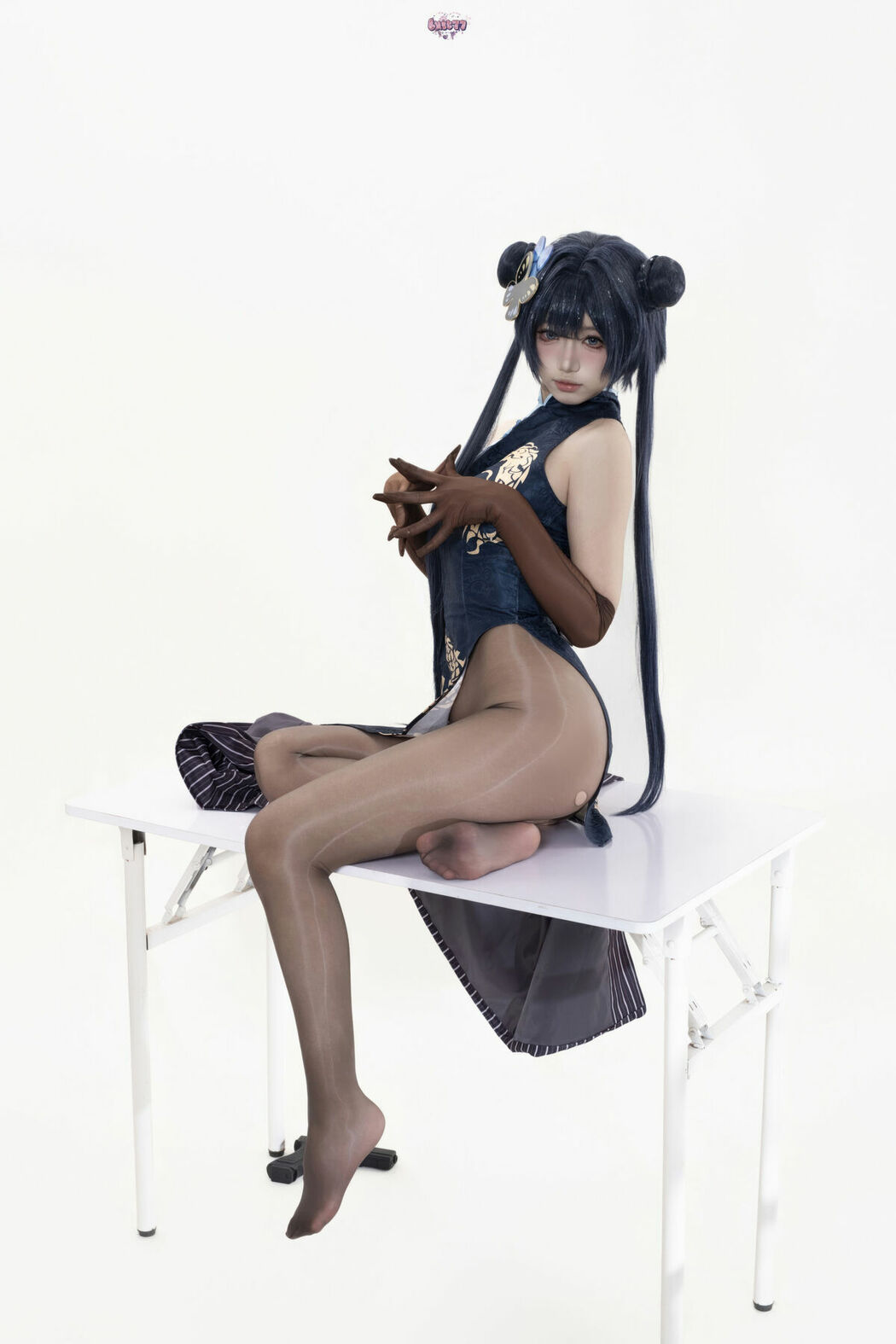 Coser@柒柒要乖哦 – 蔚蓝档案 妃咲原皮 Part02 (49P)