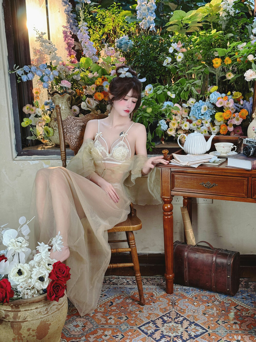 Coser@鹿八岁 – 深林的洁白花语 Part02 (53P)