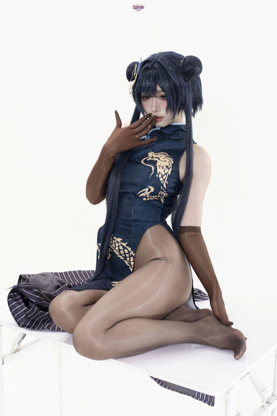 Coser@柒柒要乖哦 – 蔚蓝档案 妃咲原皮 Part02 (49P)