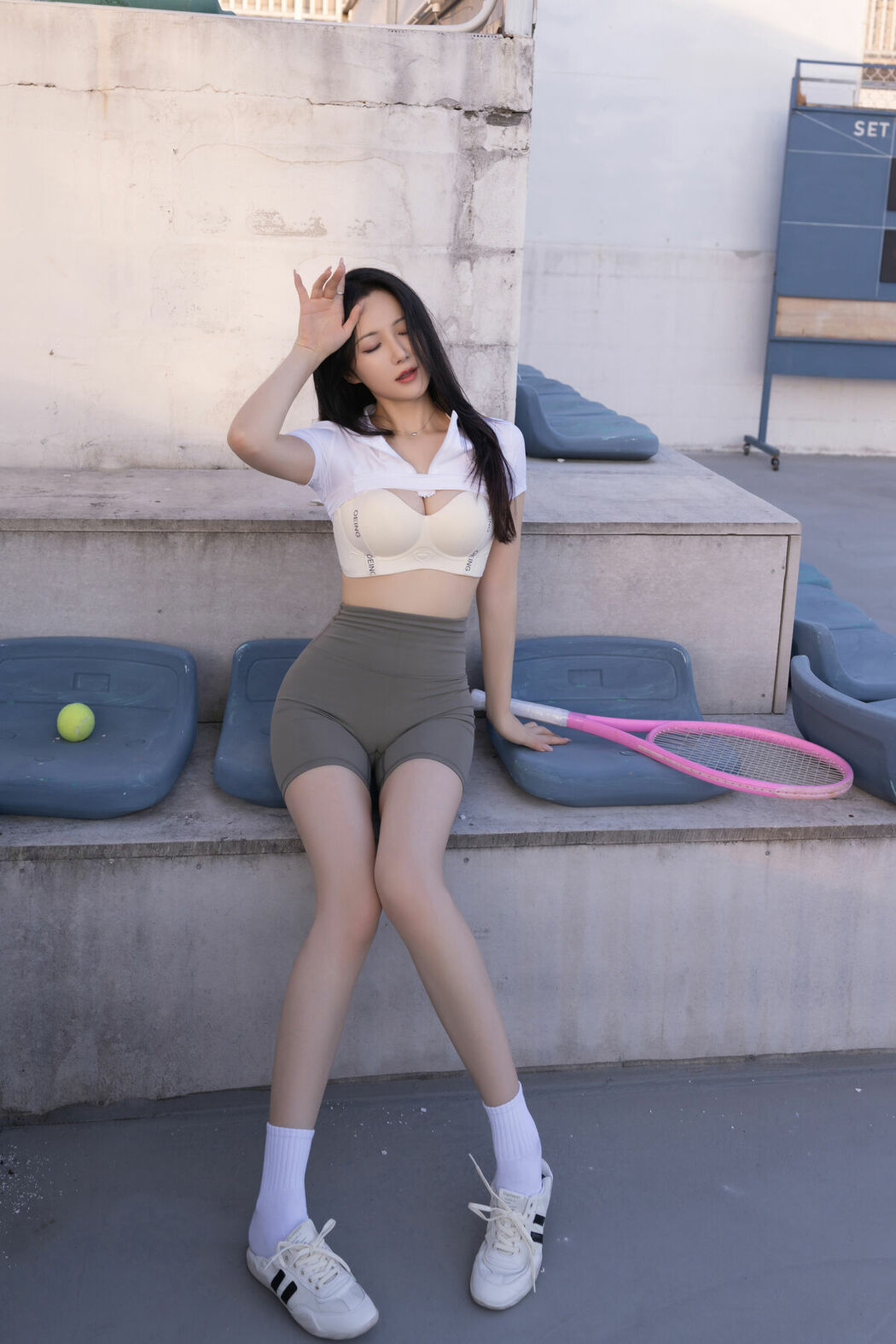 内购无水印 Yu Zi Jiang Fish 鱼子酱Fish – 网球场 Part01 (61P)