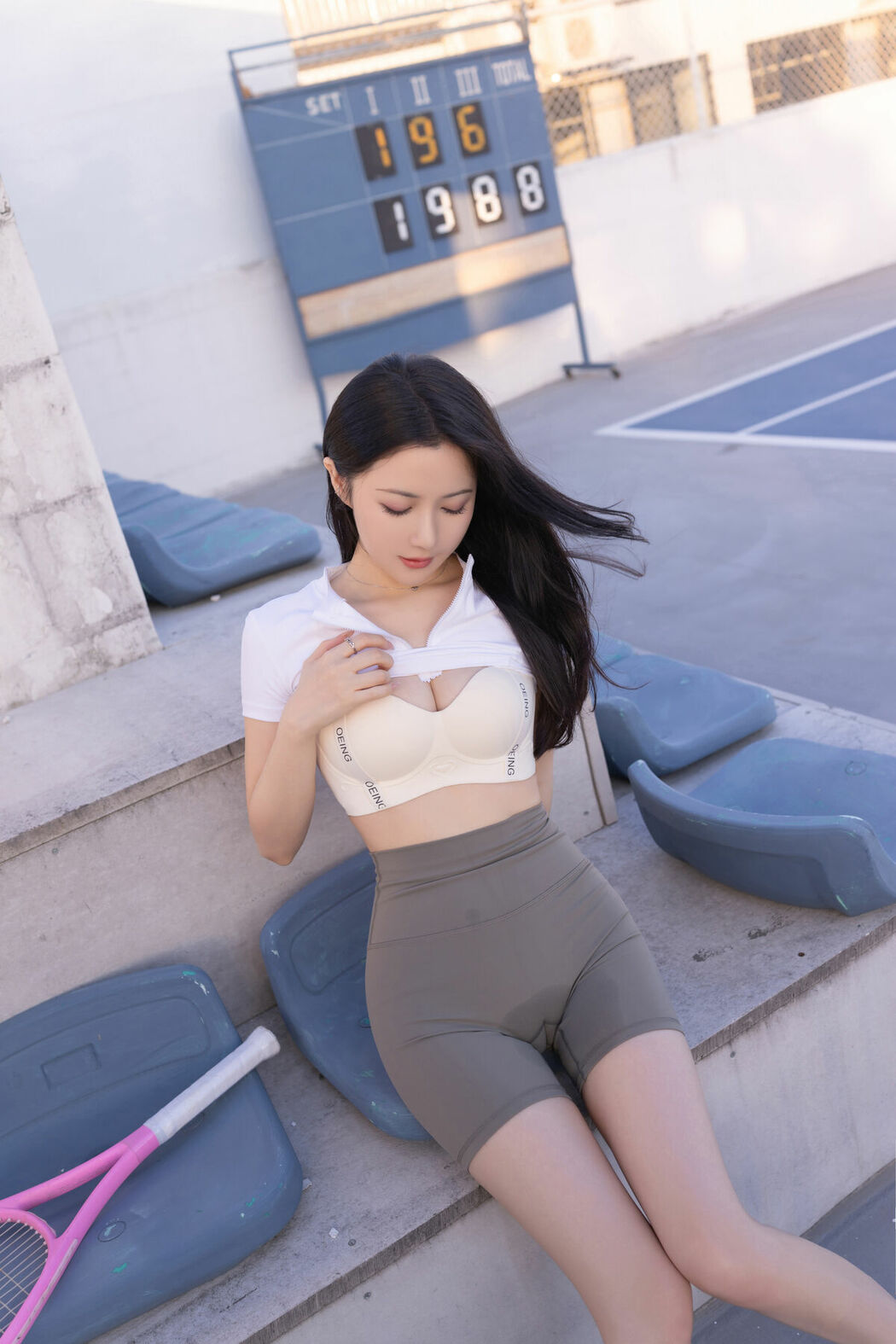 内购无水印 Yu Zi Jiang Fish 鱼子酱Fish – 网球场 Part01 (61P)