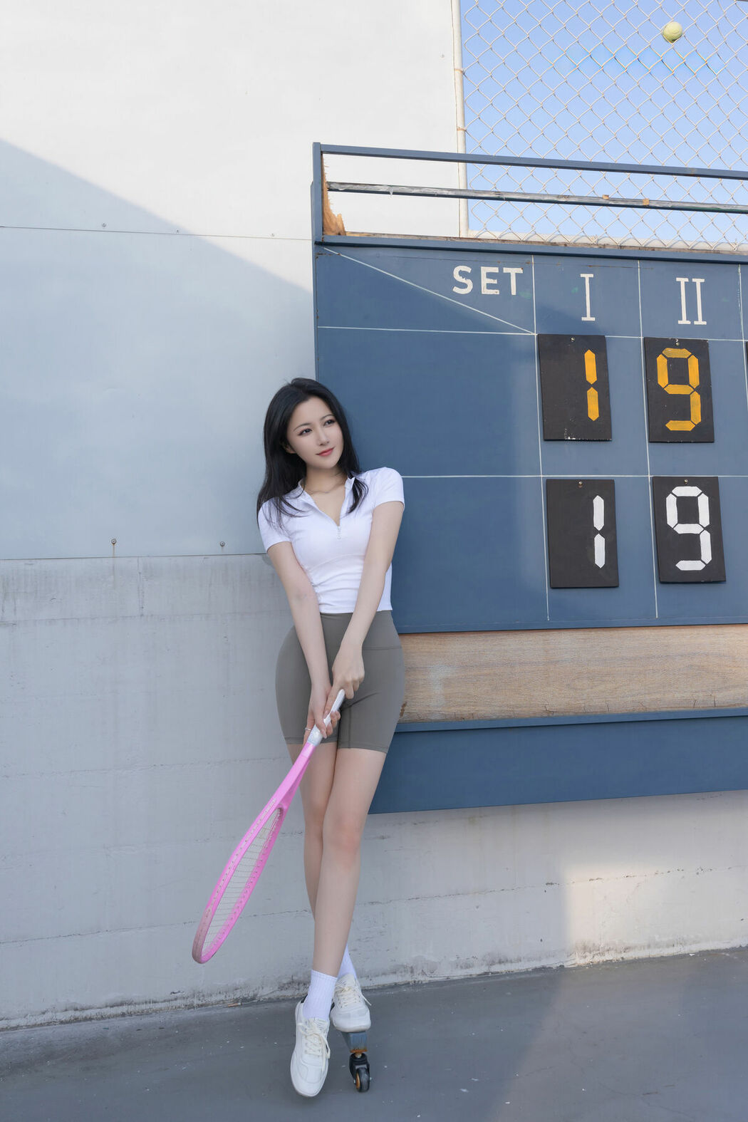 内购无水印 Yu Zi Jiang Fish 鱼子酱Fish – 网球场 Part01 (61P)