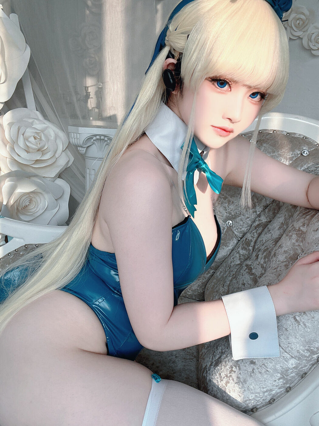 Coser@屿鱼 – 蔚蓝档案 飞鸟马时 兔女郎 S (46P)