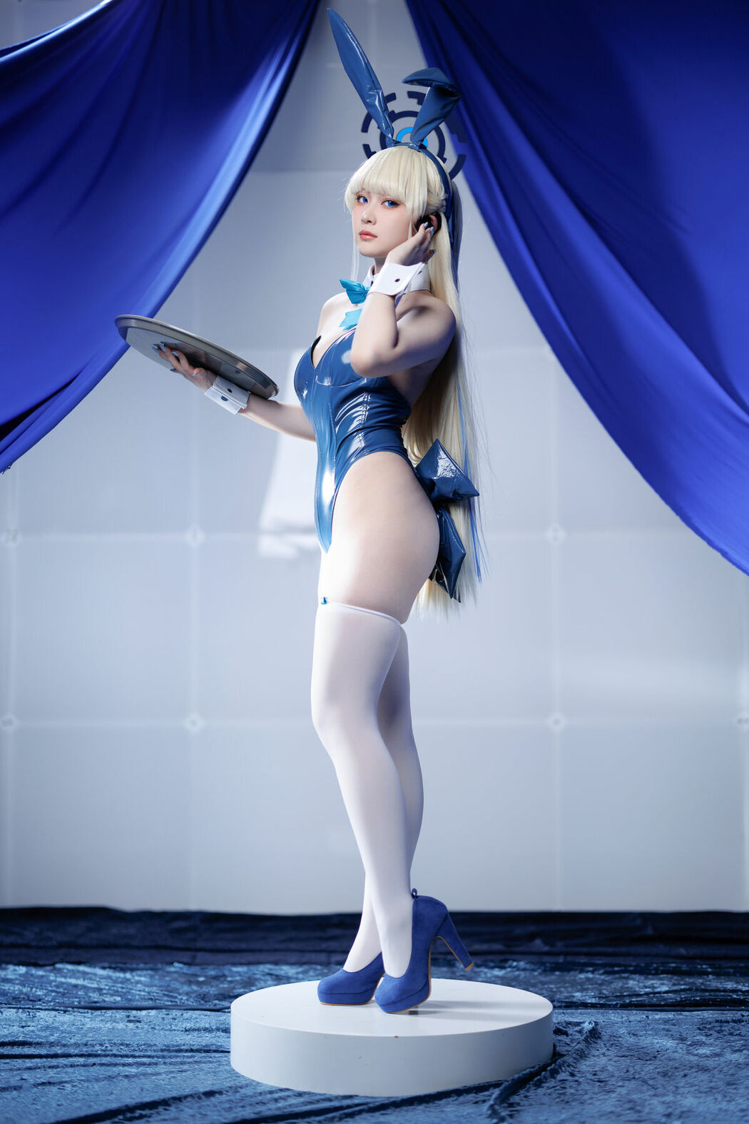 Coser@屿鱼 – 蔚蓝档案 飞鸟马时 兔女郎 S (46P)