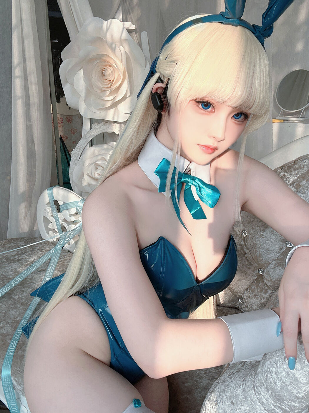 Coser@屿鱼 – 蔚蓝档案 飞鸟马时 兔女郎 S (46P)