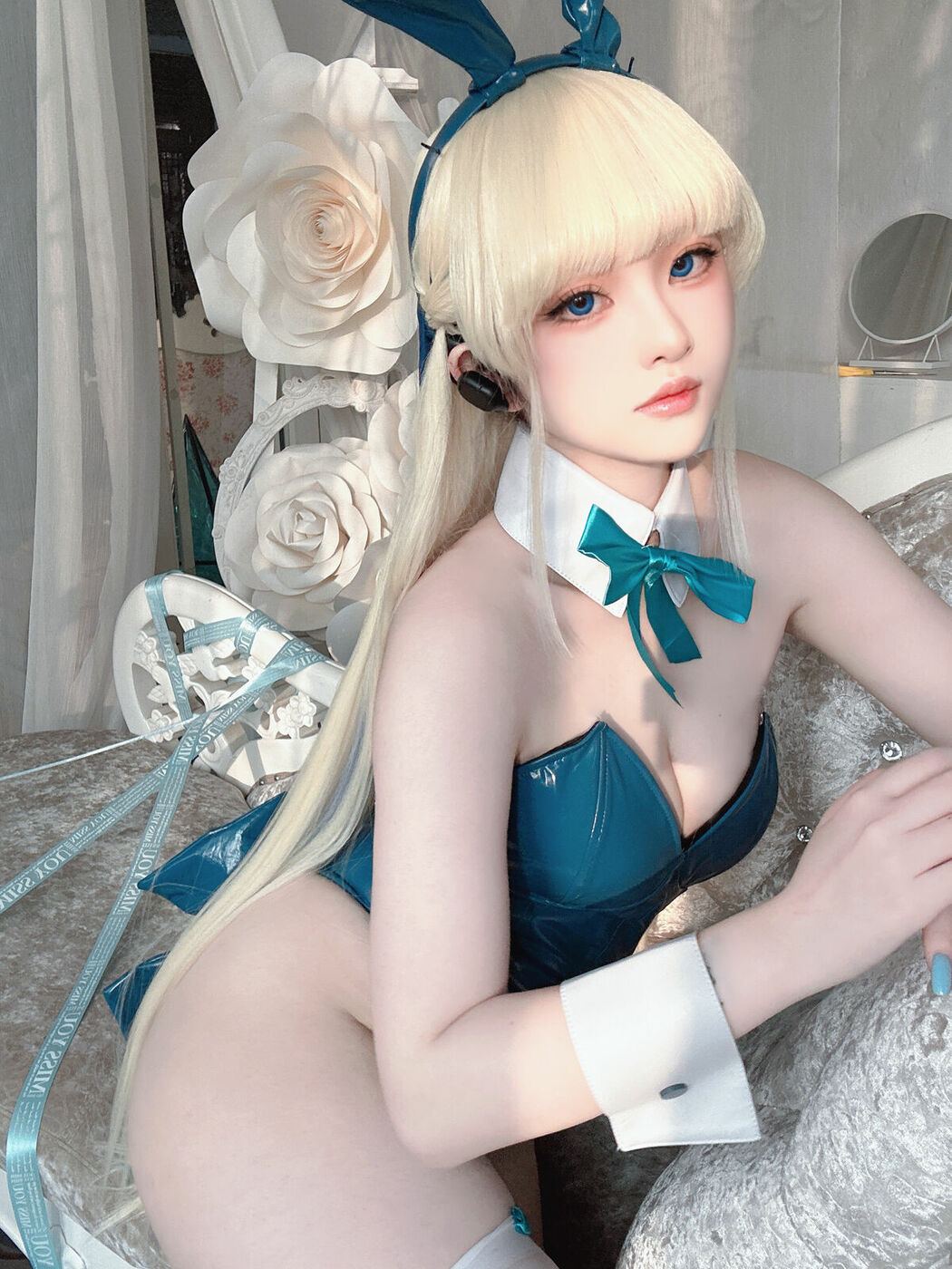 Coser@屿鱼 – 蔚蓝档案 飞鸟马时 兔女郎 S (46P)