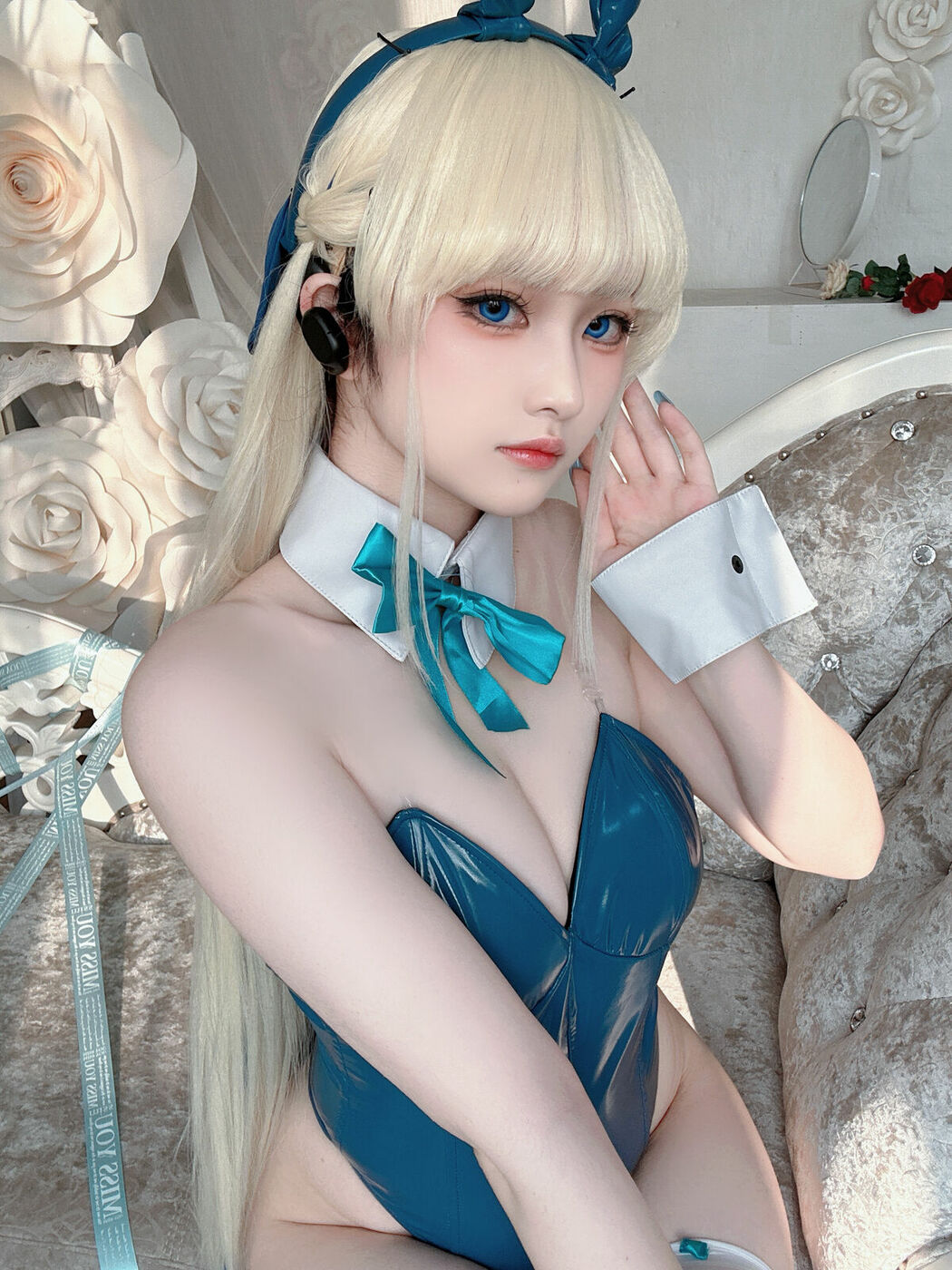 Coser@屿鱼 – 蔚蓝档案 飞鸟马时 兔女郎 S (46P)