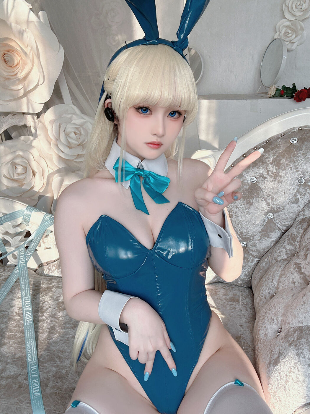 Coser@屿鱼 – 蔚蓝档案 飞鸟马时 兔女郎 S (46P)
