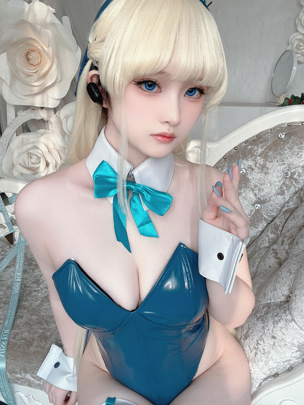 Coser@屿鱼 – 蔚蓝档案 飞鸟马时 兔女郎 S (46P)