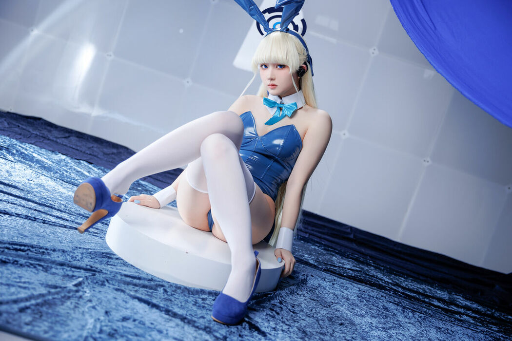 Coser@屿鱼 – 蔚蓝档案 飞鸟马时 兔女郎 S (46P)