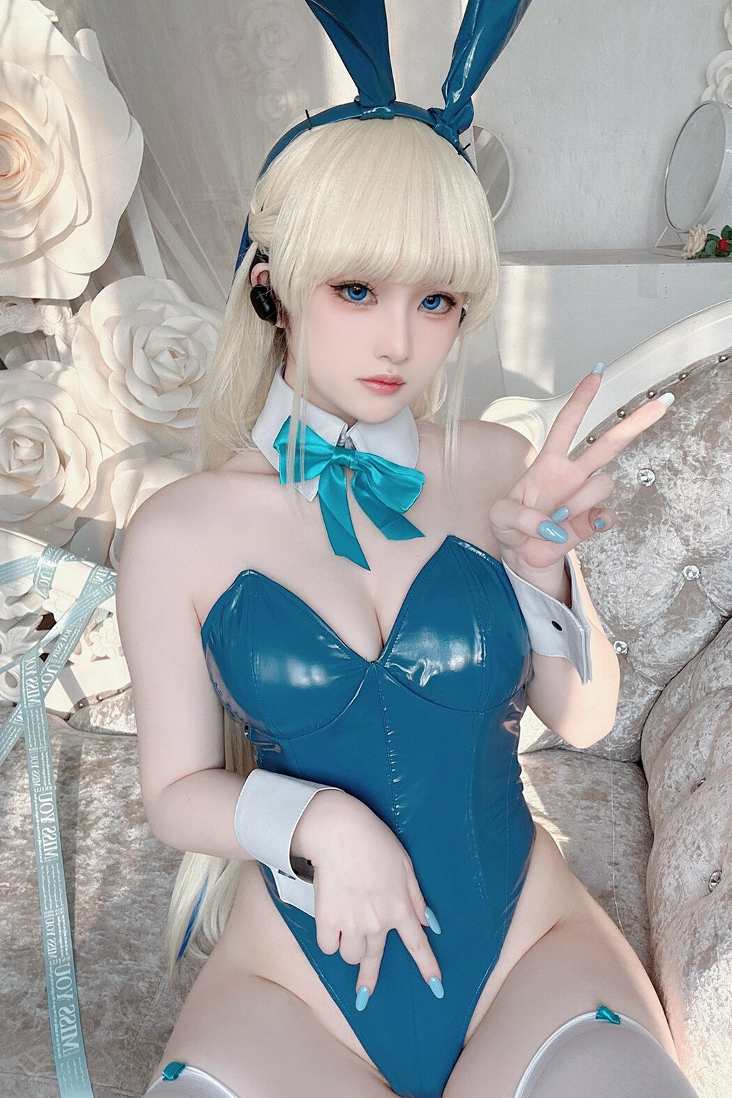 Coser@屿鱼 – 蔚蓝档案 飞鸟马时 兔女郎 S (46P) Cover Photo