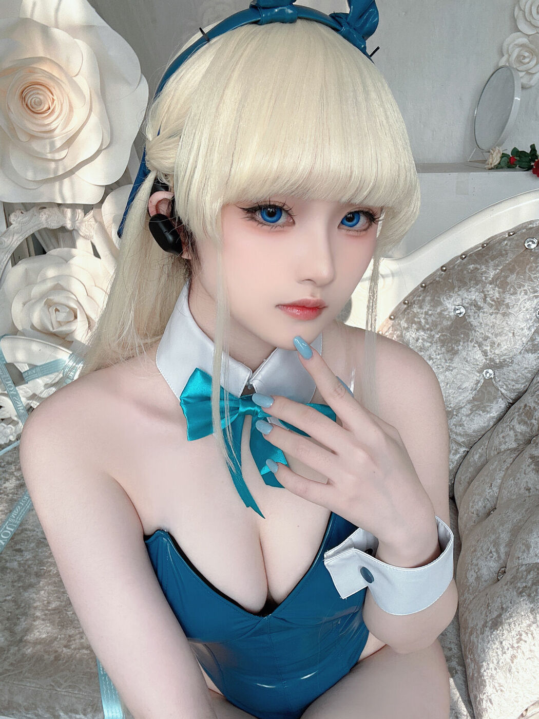 Coser@屿鱼 – 蔚蓝档案 飞鸟马时 兔女郎 S (46P)