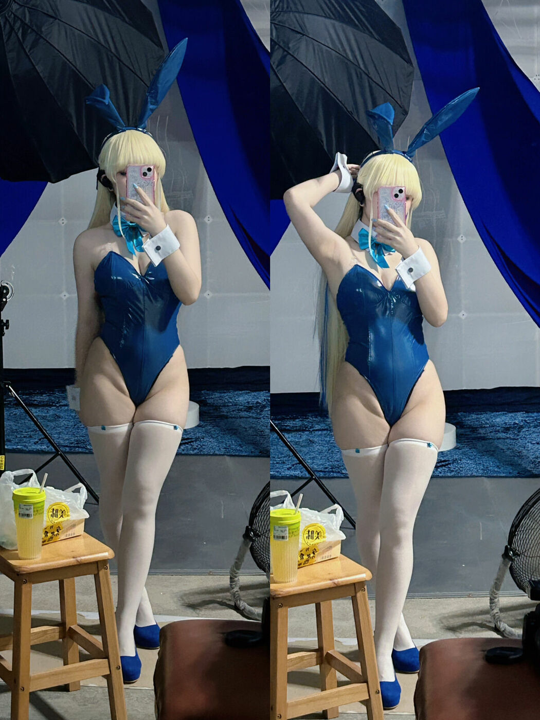 Coser@屿鱼 – 蔚蓝档案 飞鸟马时 兔女郎 S (46P)