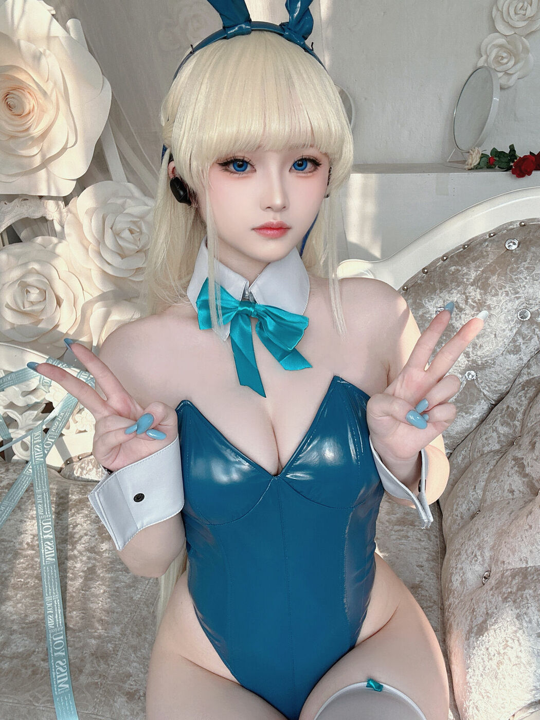 Coser@屿鱼 – 蔚蓝档案 飞鸟马时 兔女郎 S (46P)