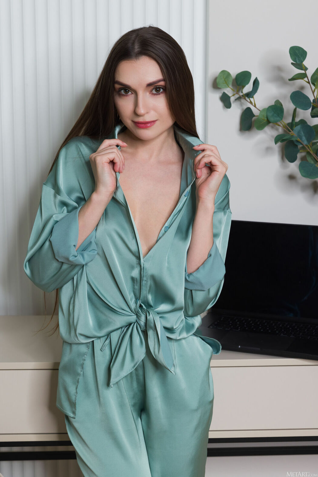 MetArt Monika May – Silk Seduction Part01 (61P)