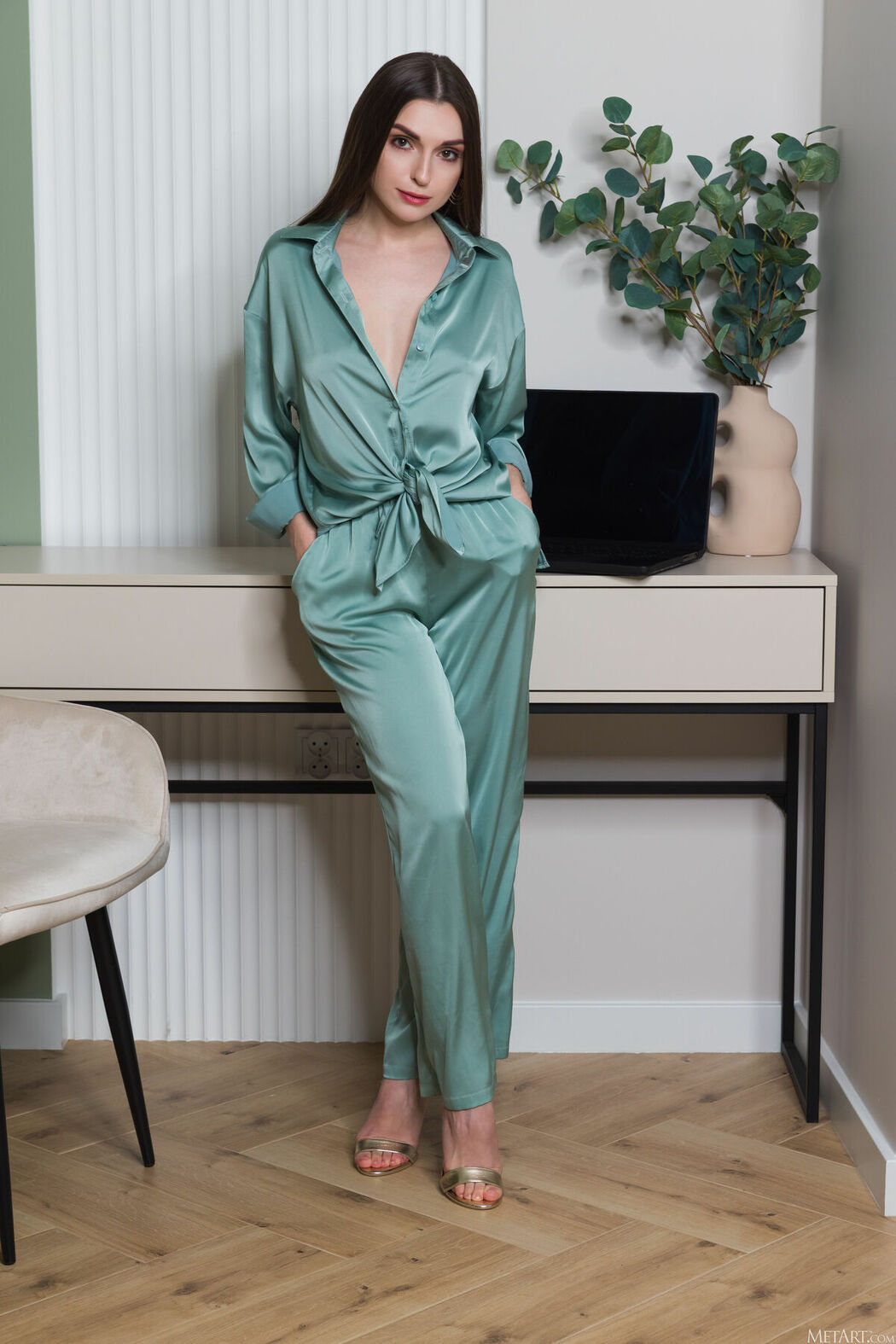 MetArt Monika May – Silk Seduction Part01 (61P)