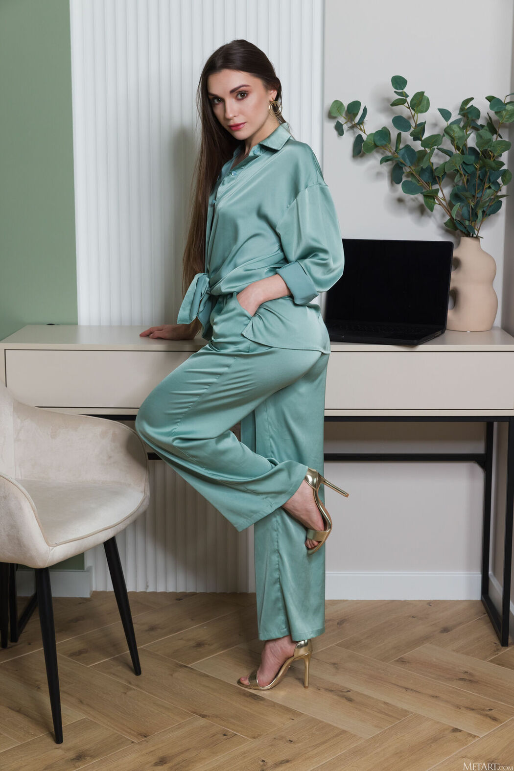 MetArt Monika May – Silk Seduction Part01 (61P)