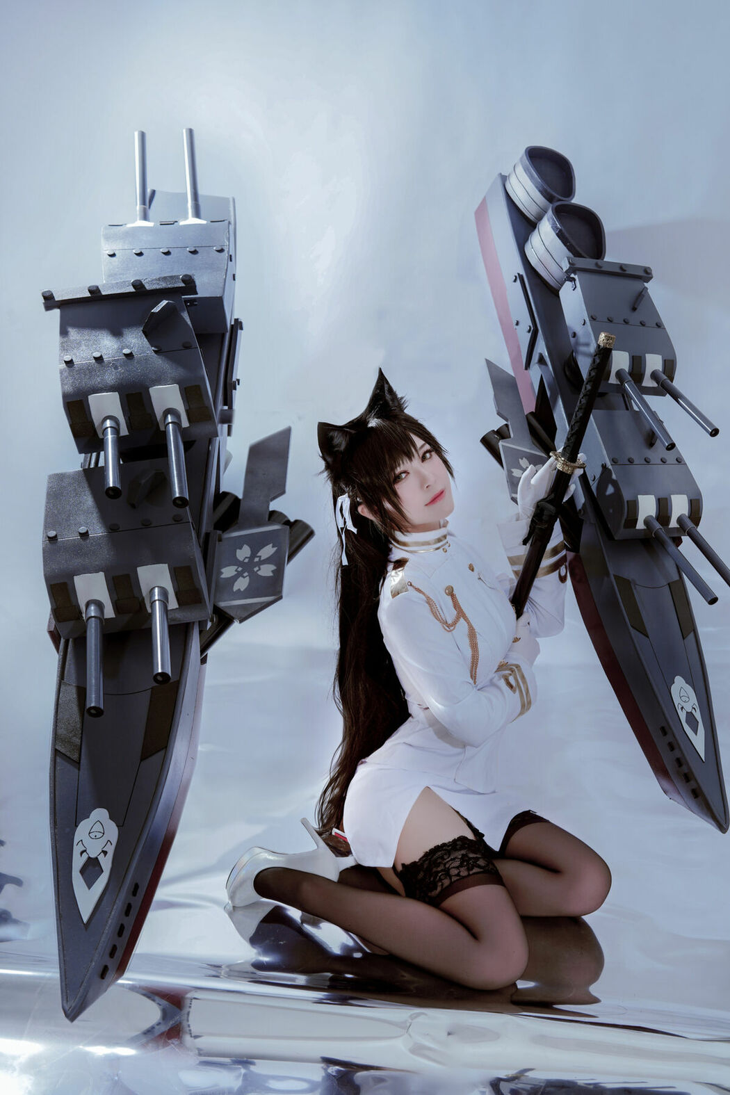 Coser@半半子 – 爱宕 (46P)