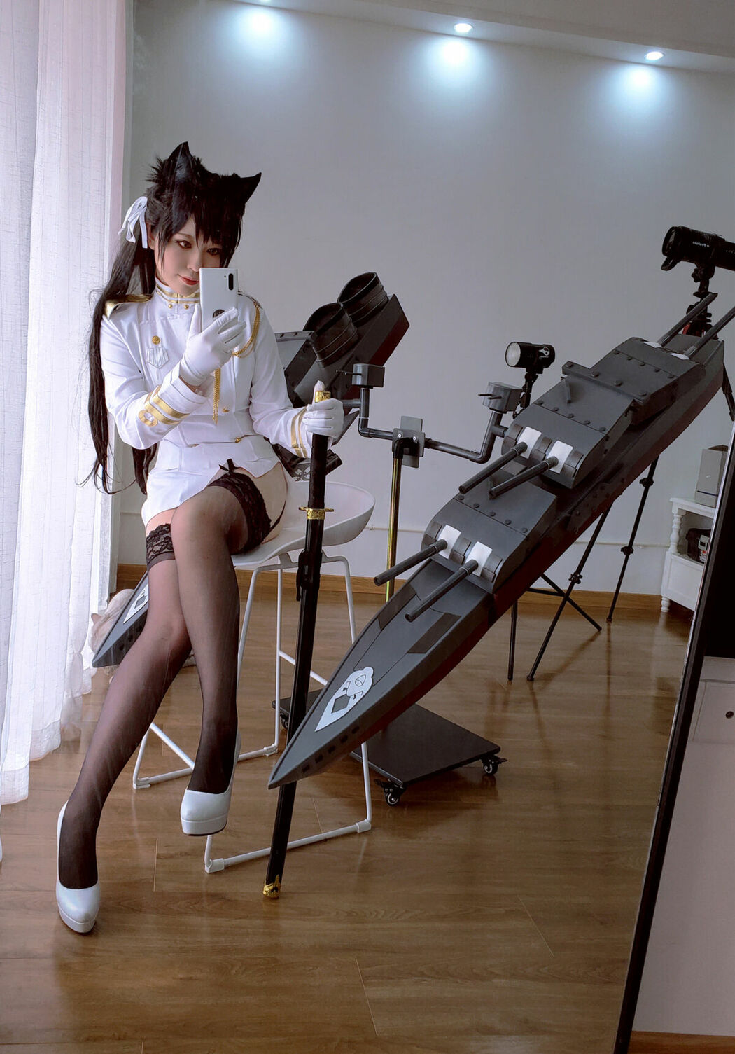 Coser@半半子 – 爱宕 (46P)