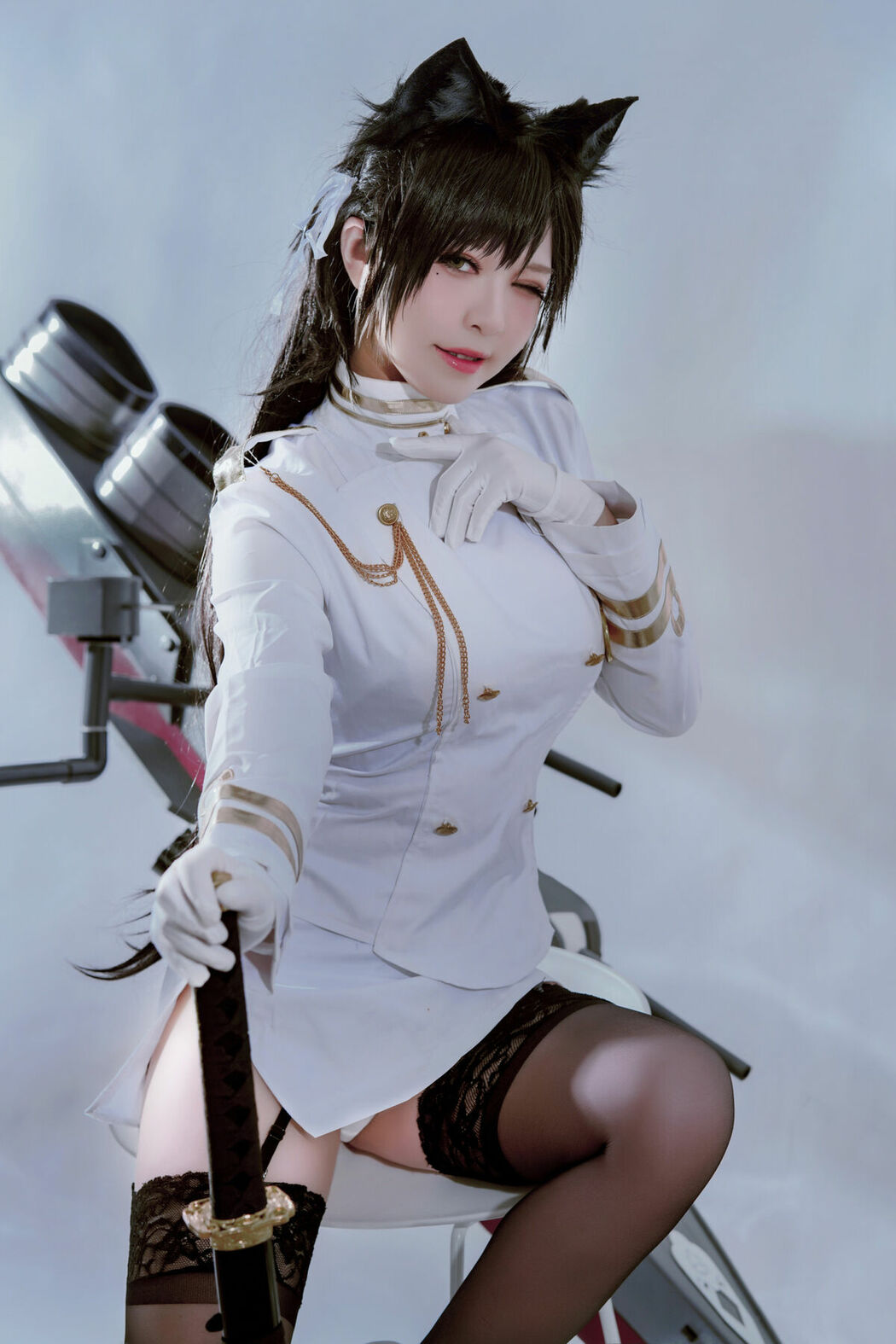Coser@半半子 – 爱宕 (46P)
